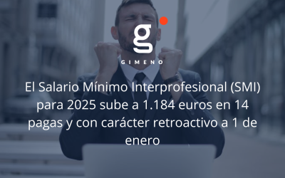 El Salario Mínimo Interprofesional (SMI) para 2025 sube a 1.184 euros en 14 pagas y con carácter retroactivo a 1 de enero
